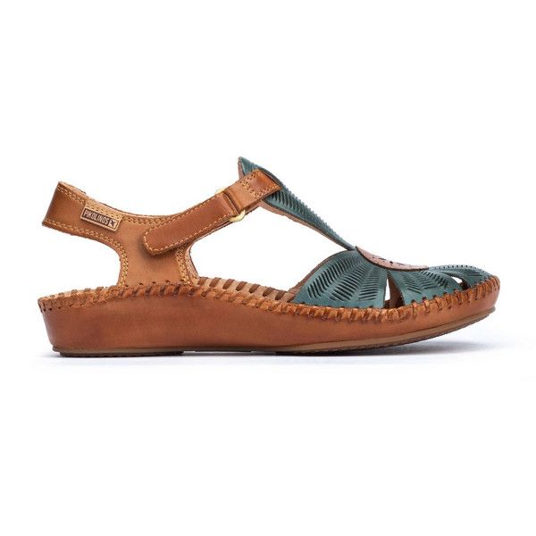 PUERTO VALLARTA Sandals 665-0575, Color: Emerald, Size: 36