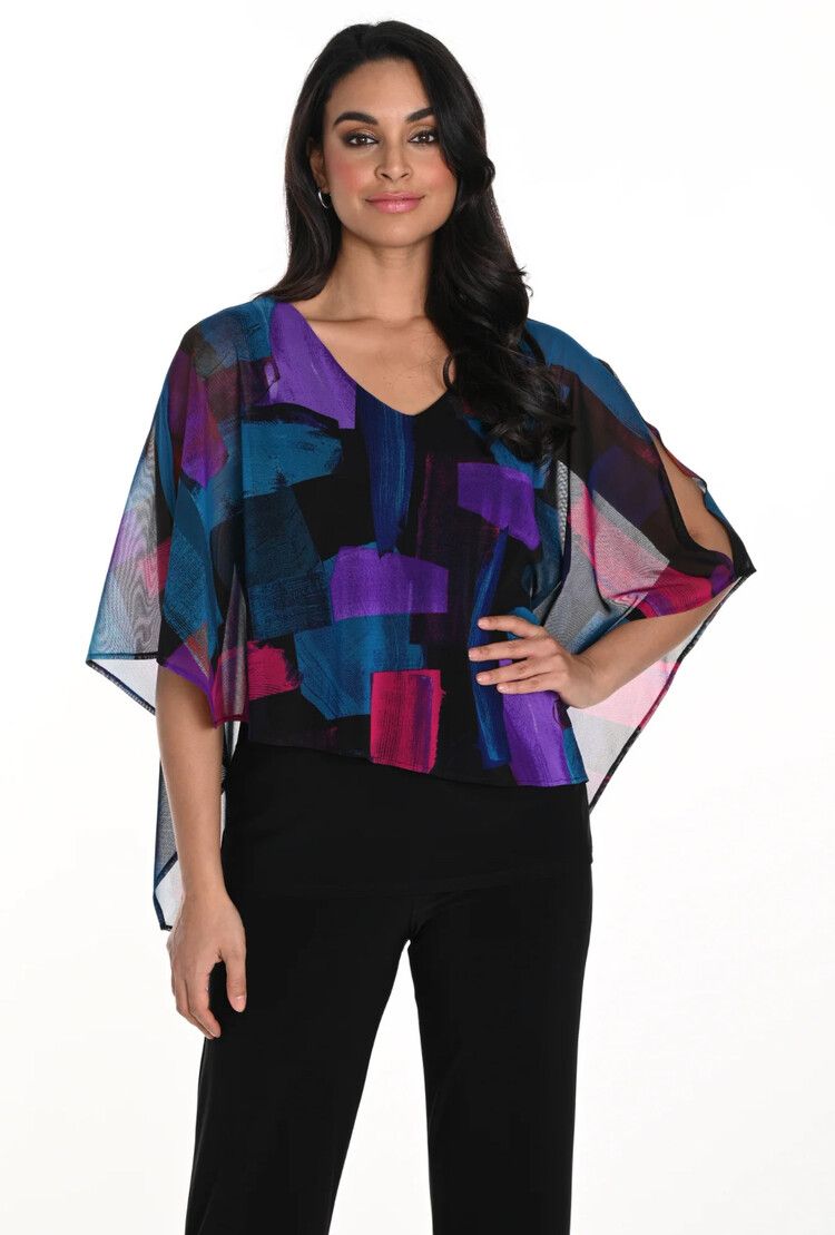 Fuchsia/Purple Knit Top 243302, Size: 4