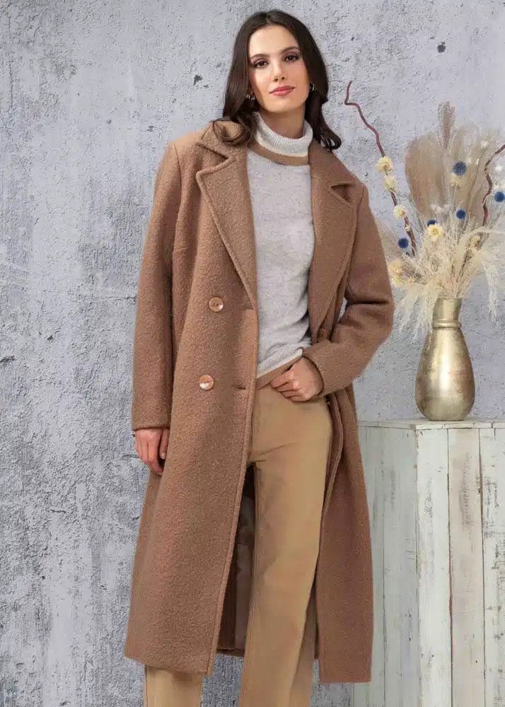 Camel Coat A4403, Size: S