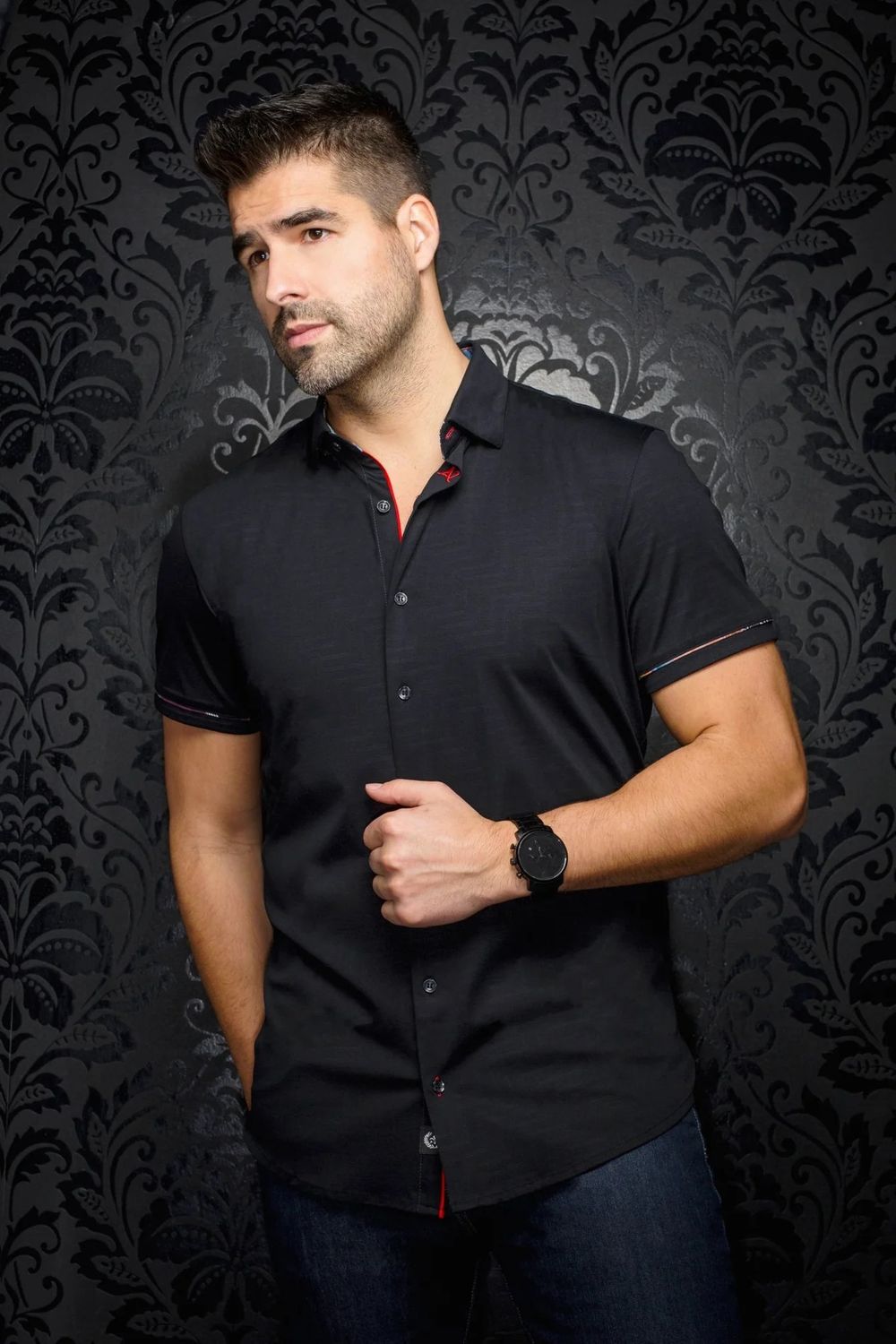 | DIVENERE EXTENSIBLE SHORT SLEEVE SHIRT, Color: Olive, Size: 3 (M)