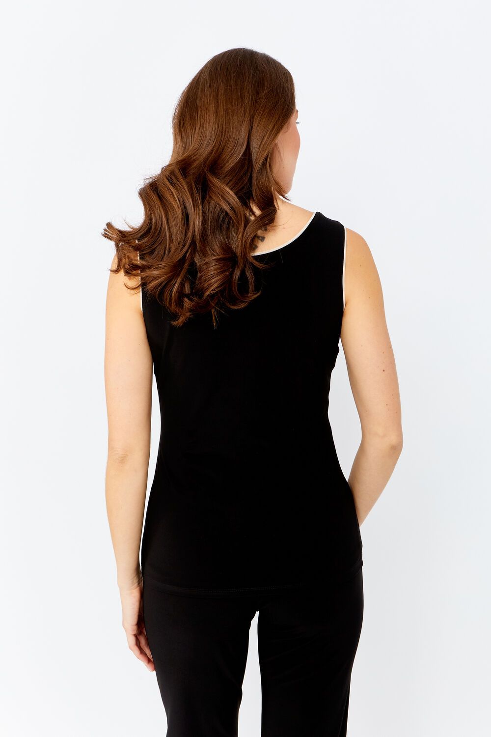 Tank Top With Beige Trim 243011, Size: 6
