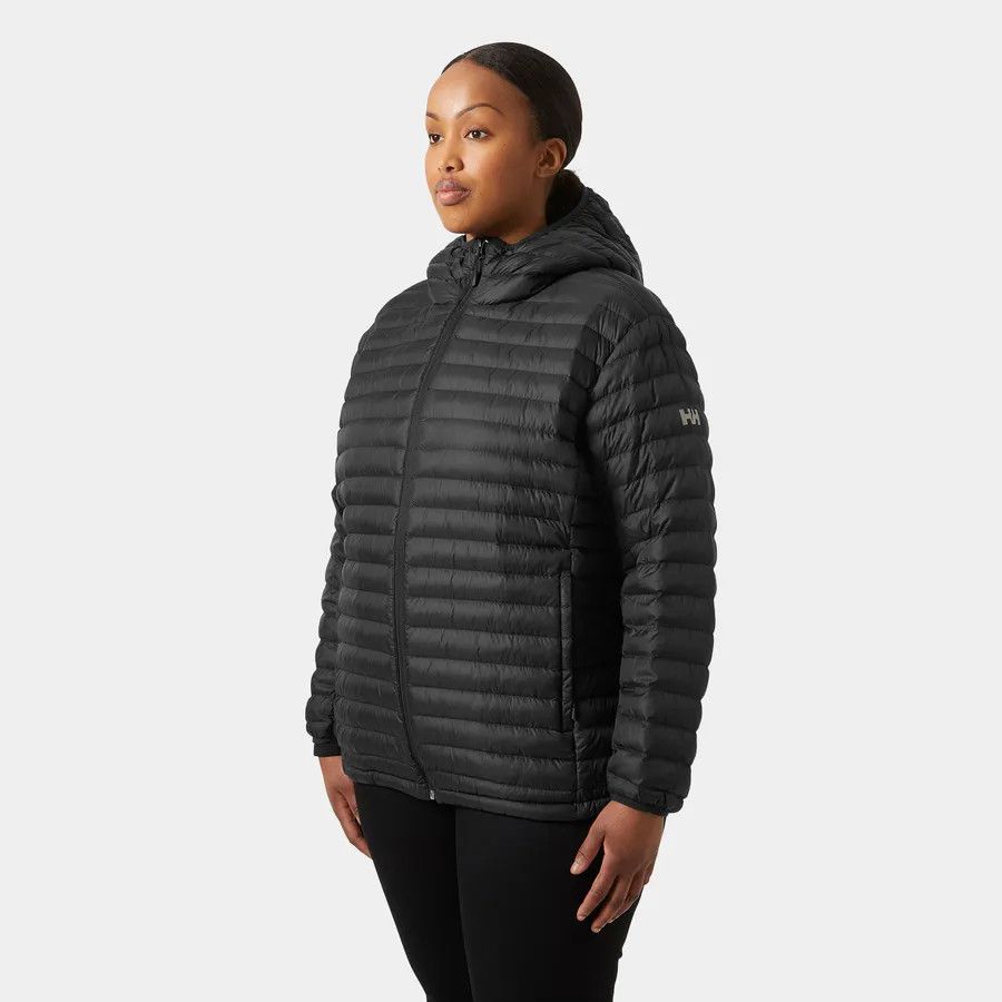 Sirdal Hooded Insulated Plus Jacket 63203, Color: Black, Size: 1X