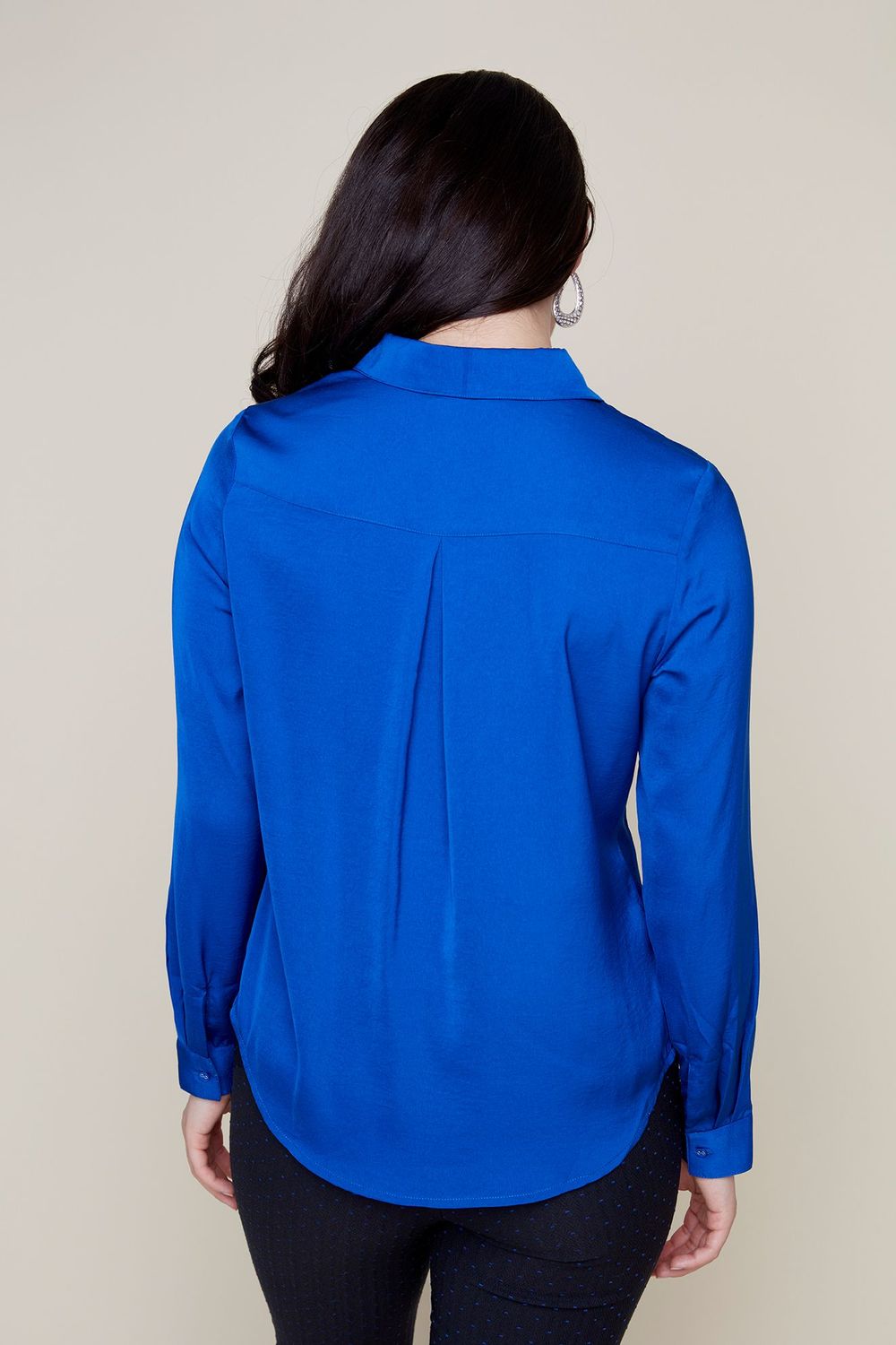 Woven Blouse R5055 248, Color: Lapis, Size: XS