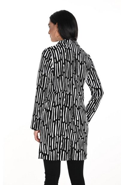 Black/White Knit Jacket 243164, Size: 6