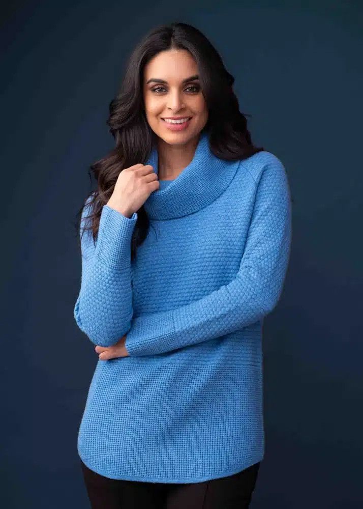 Sweater EW33071, Color: Blue, Size: XS