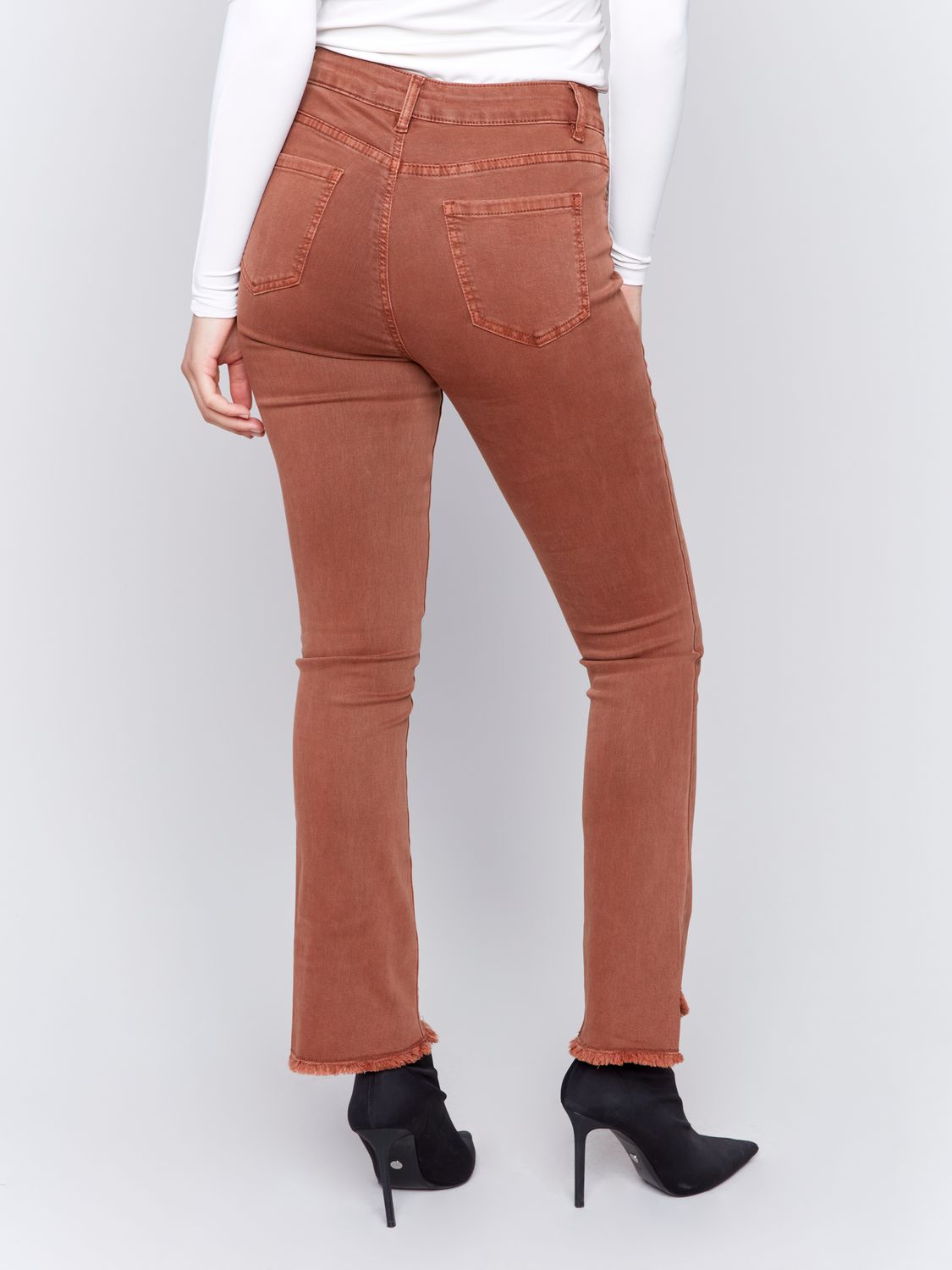 Assymetrical Hem Bootcut Pant C5429RR-618A, Color: Spruce 531, Size: 4