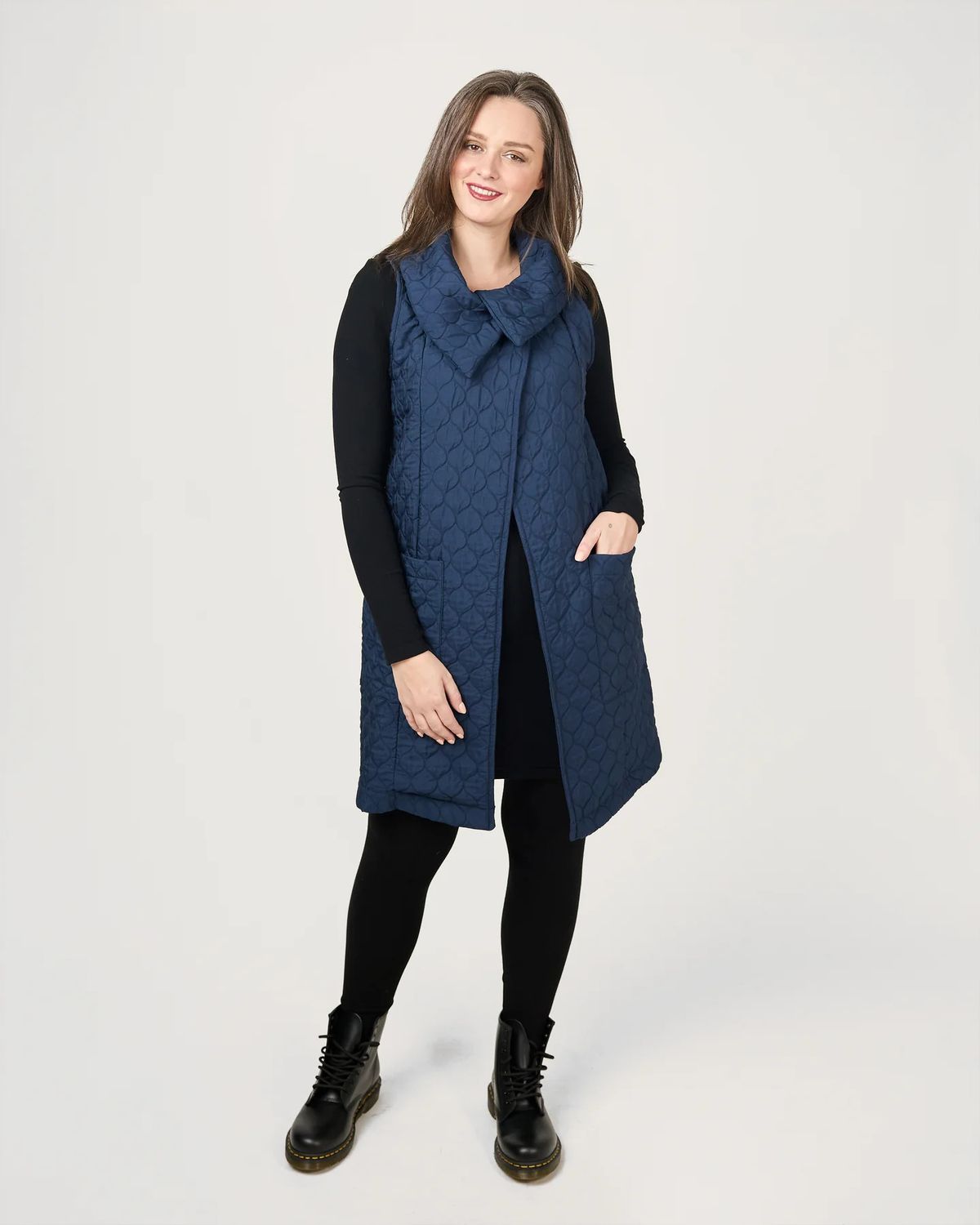 The Meredith Vest 1628, Color: Navy, Size: XS