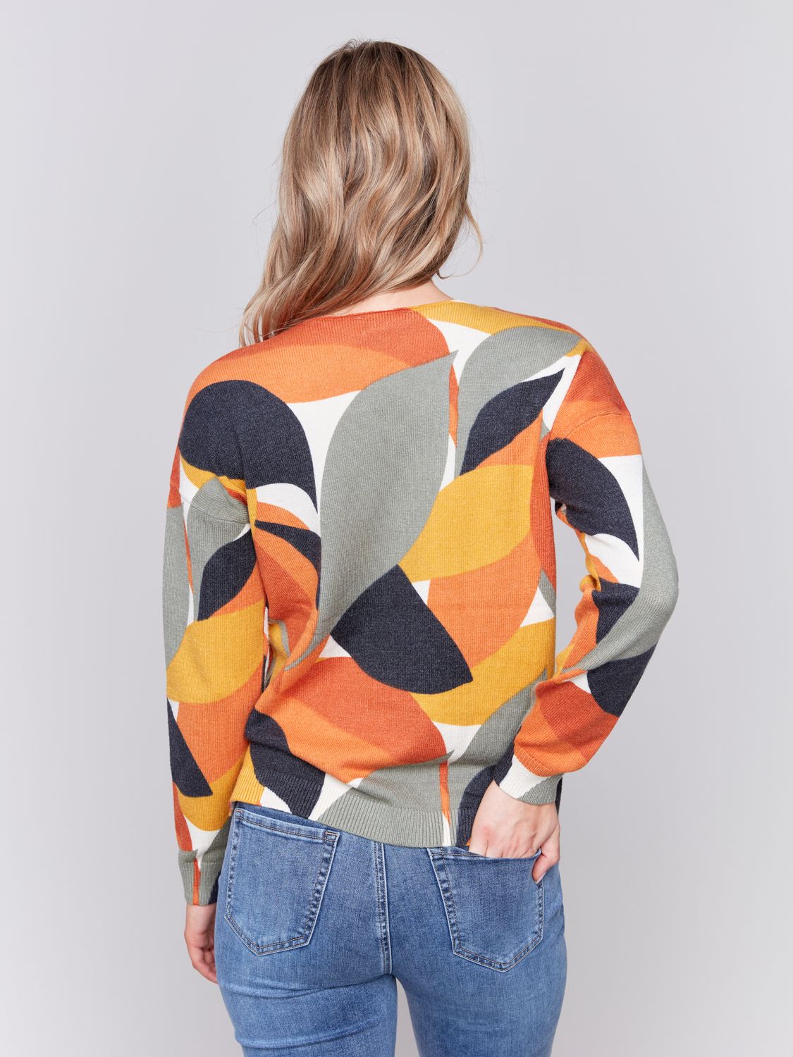 Plushy V Neck Sweater C2581/464A, Color: Spruce, Size: XS