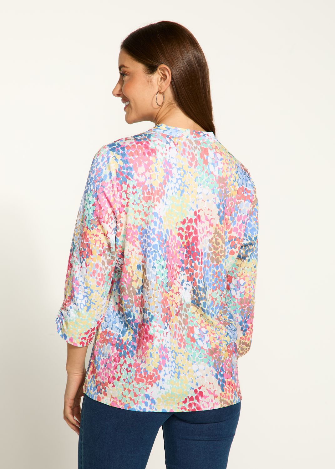 V Neck Top 3514964, Color: Spectacular, Size: XS
