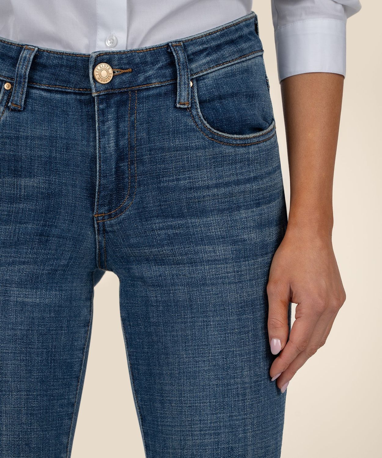 Amy Crop Straight Leg Roll Up KP0216ME4, Color: Deserving, Size: 2