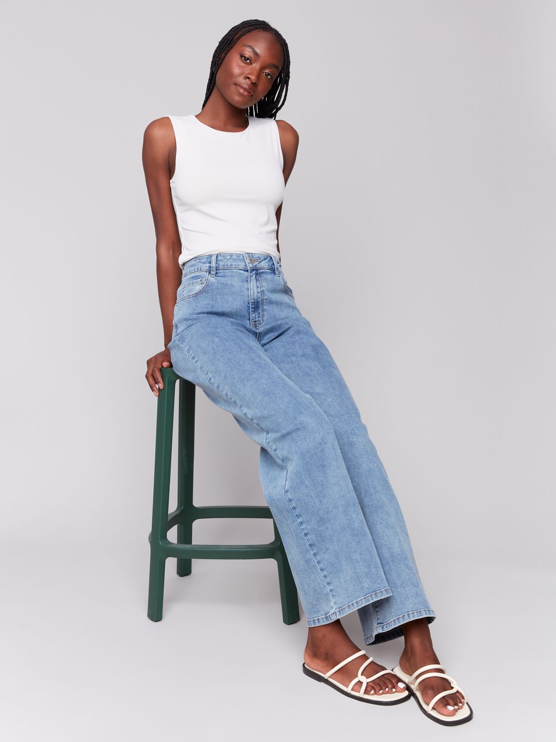 Chloe Wide Leg Pant C5630J/431A, Color: Light Blue, Size: 2