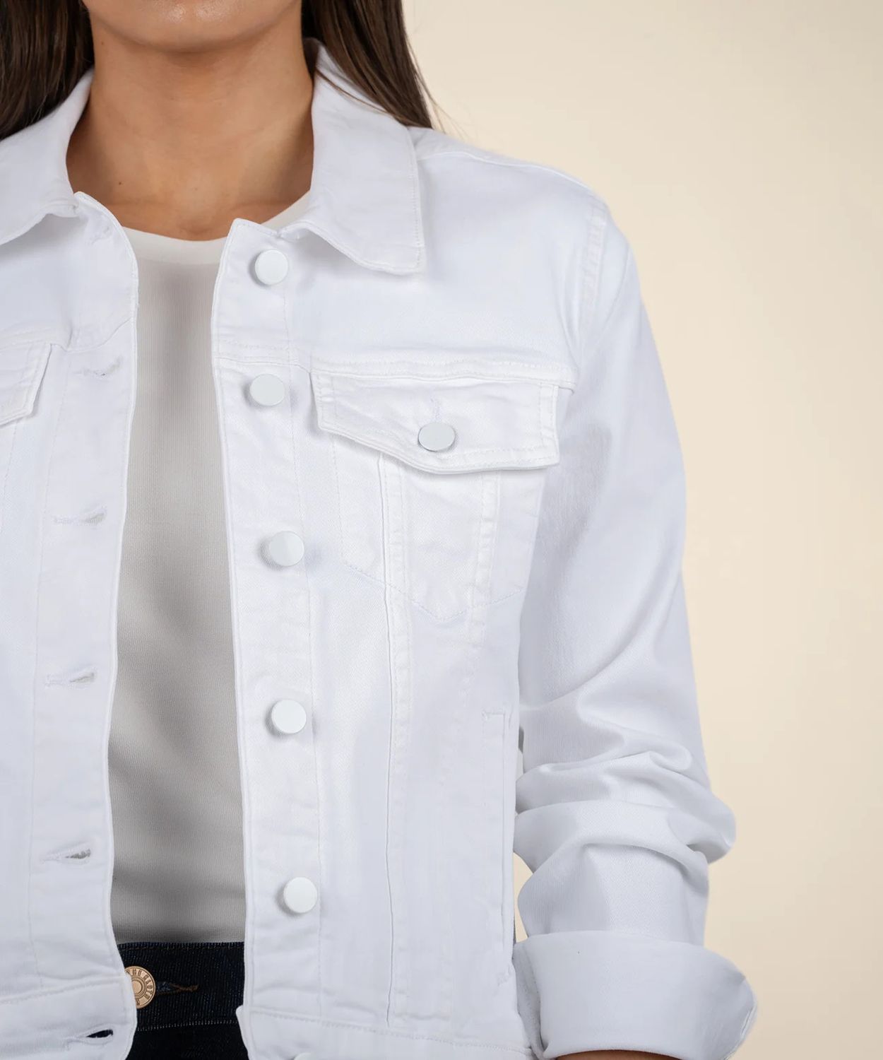 Julia Jacket Semi Fit KJ1674MA5, Color: White, Size: S
