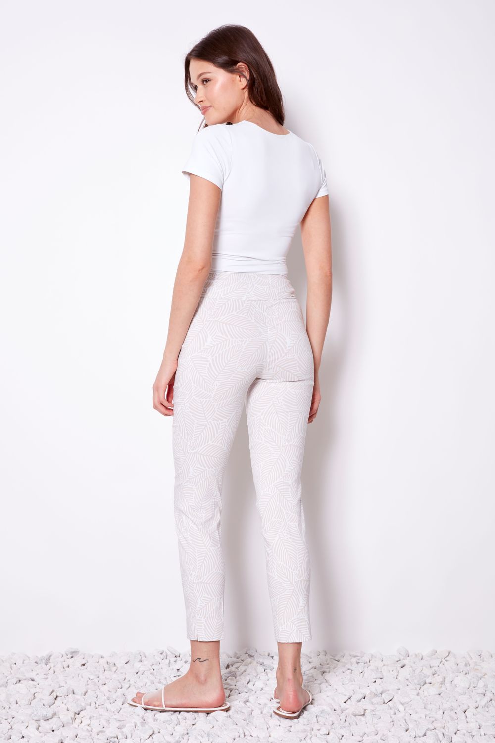 Ankle Basic Trouser 68479, Color: Bali Print, Size: 4