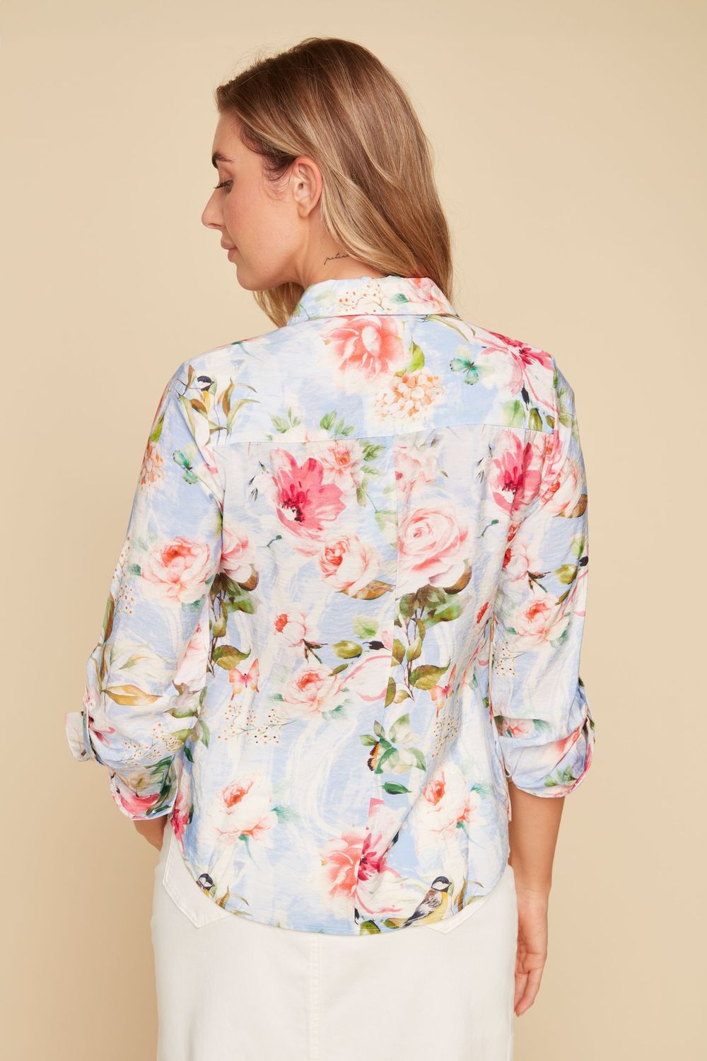 Woven Blouse R5186439, Color: Bluebell, Size: XS