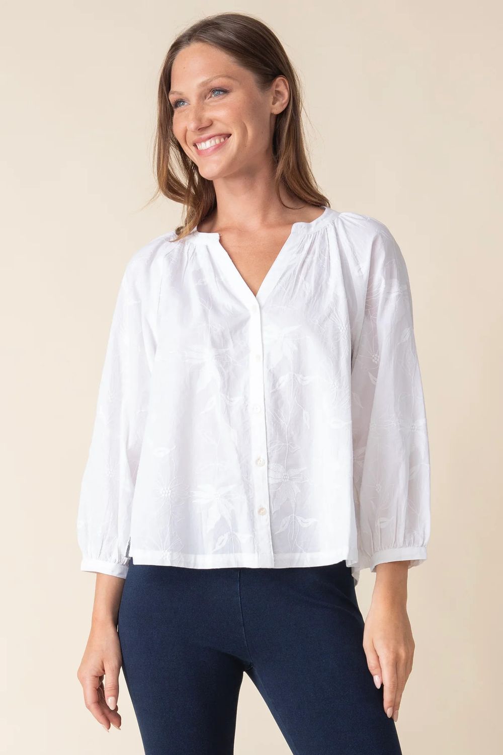 Romance Shirt H15500, Color: White, Size: XS