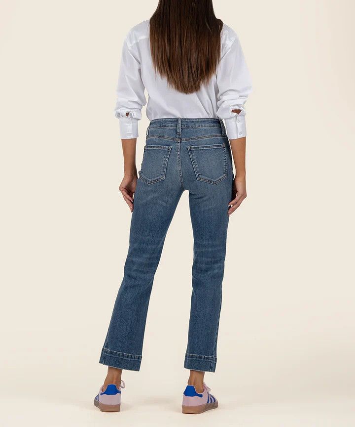 Kelsey High Rise Flare Wide Hem Side Inset KUT2104MA2 , Color: Defiant, Size: 0