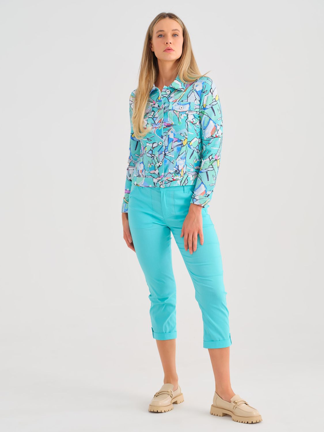 Knit Jacket 2562, Color: Multi, Size: S