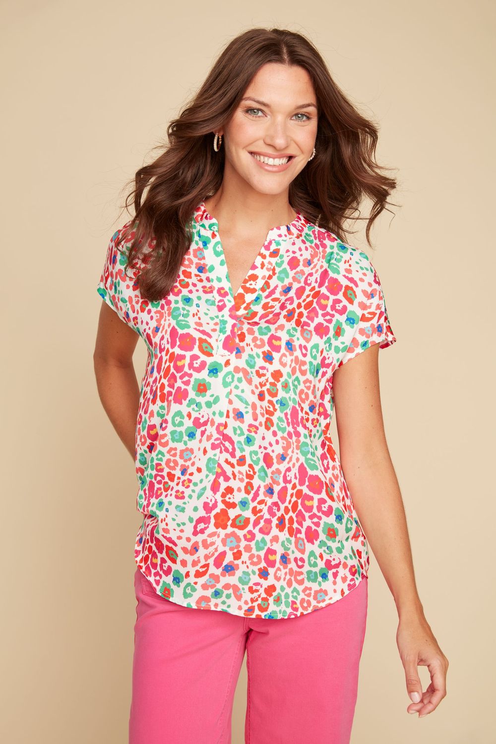 Woven Blouse R5180 248, Color: Multi Combo, Size: S