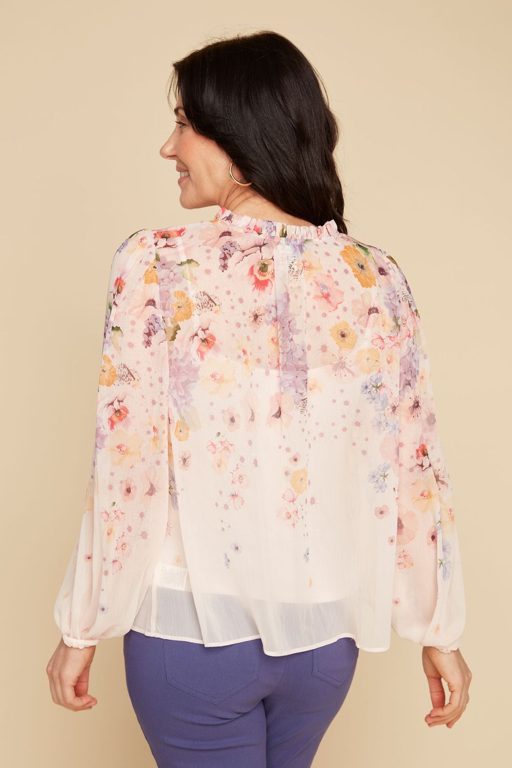 Woven Blouse R5179 454, Color: Rosette, Size: XS