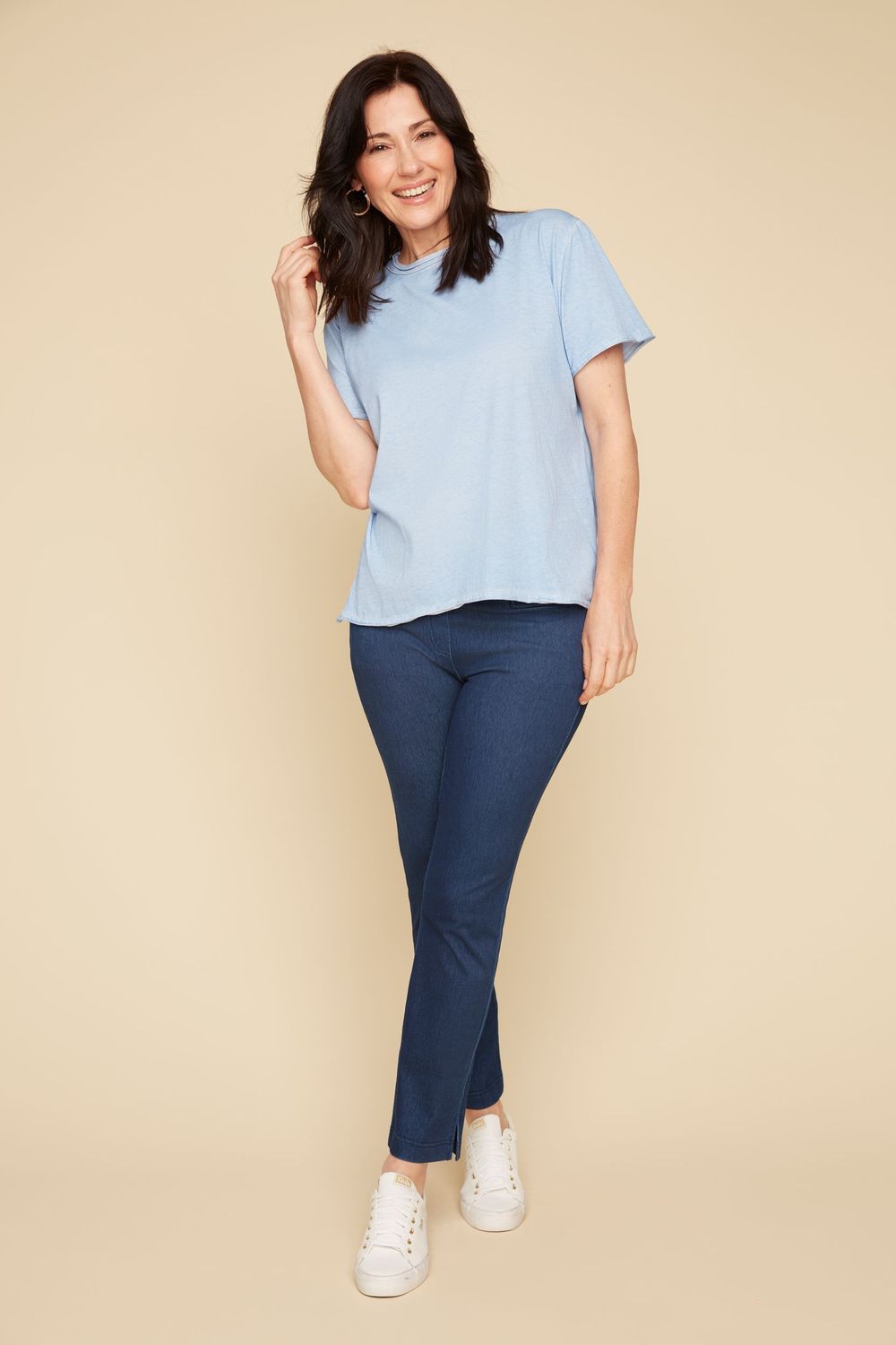Knit Top R7791 56K, Color: Blue, Size: XS