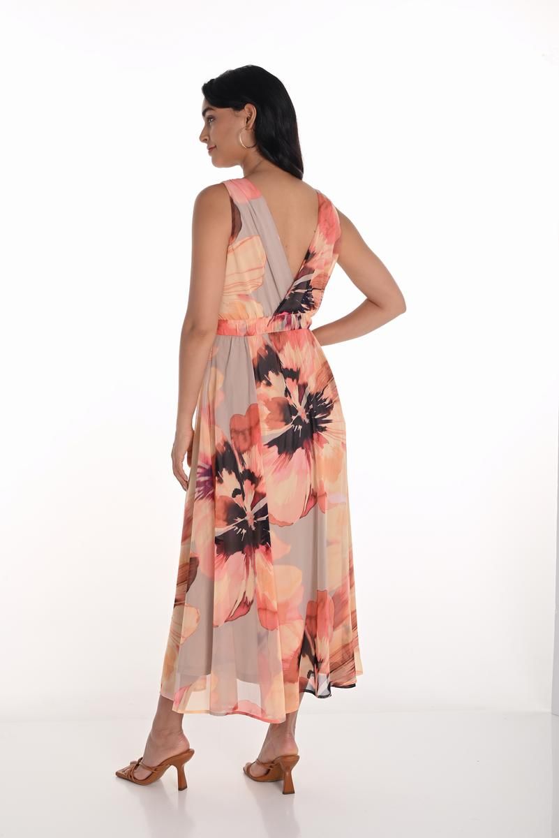 Woven Dress 251334, Color: Butter/Pink, Size: 4