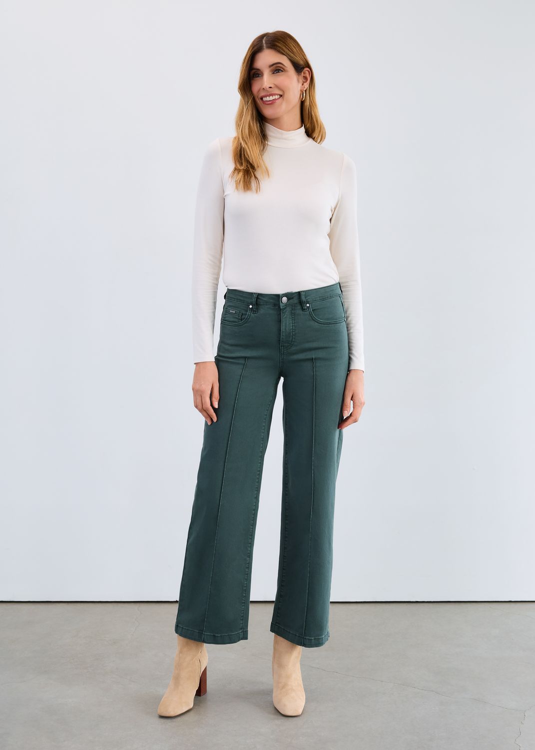 Olivia Wide Leg 2447511, Color: Spruce, Size: 4