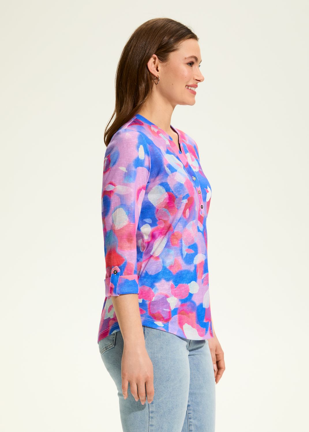 Droppel Light Henley Top 3560451, Color: Doppel Light, Size: S