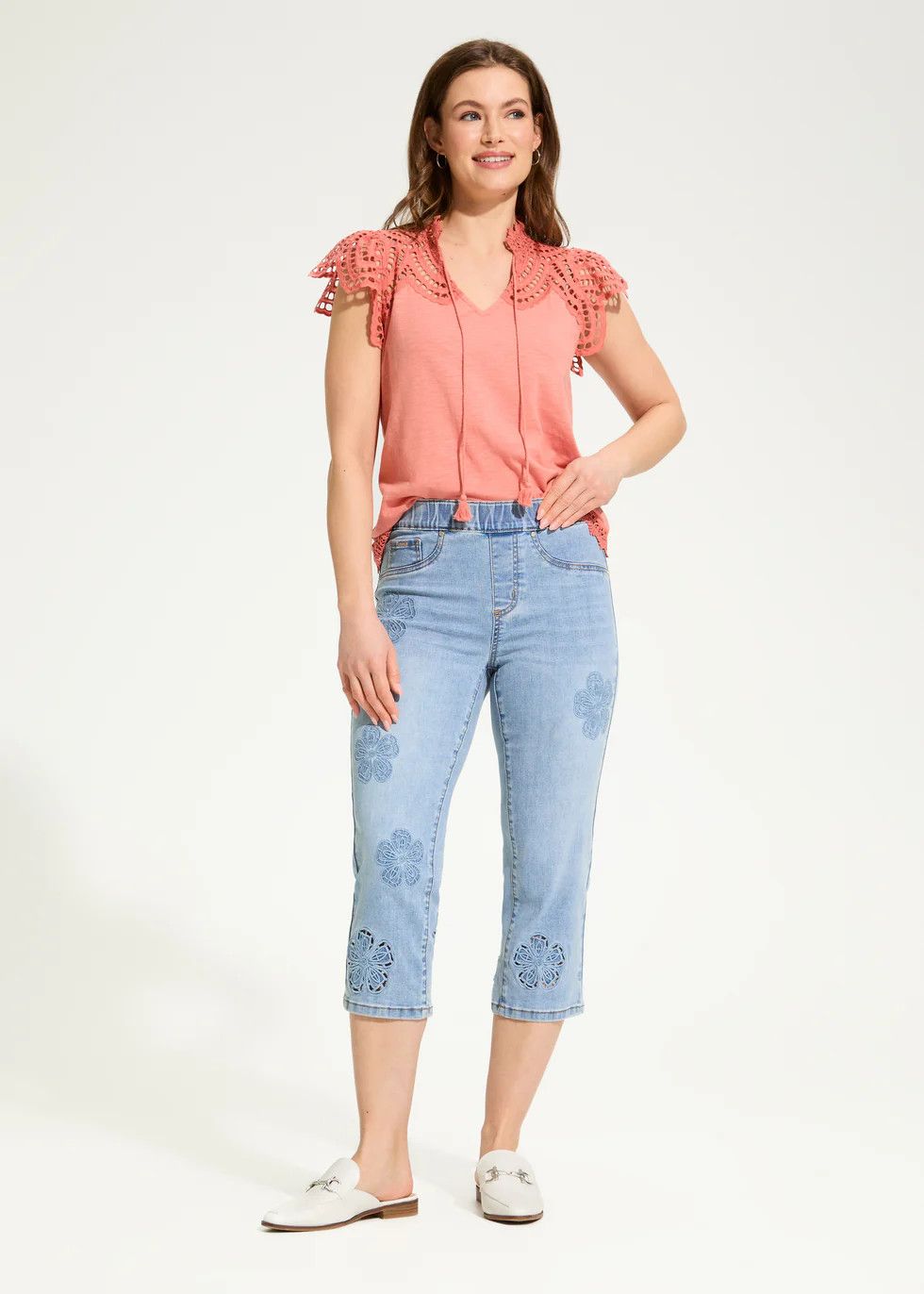 Pull On Capri 2520669, Color: Medium Blue, Size: 4