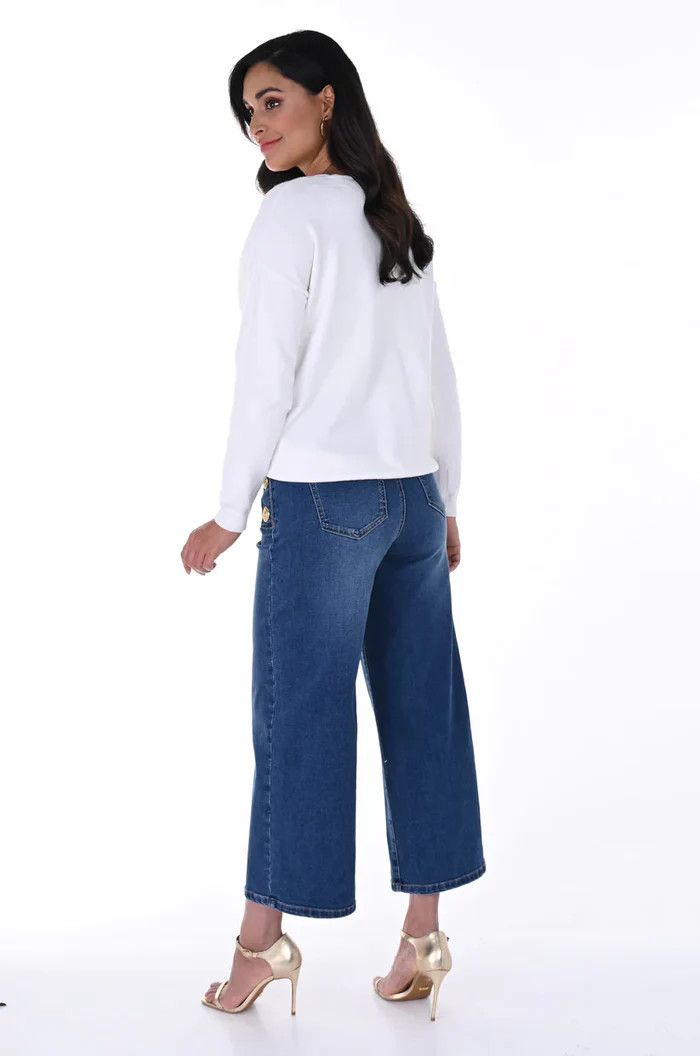 Denim Wide Leg 246242, Size: S