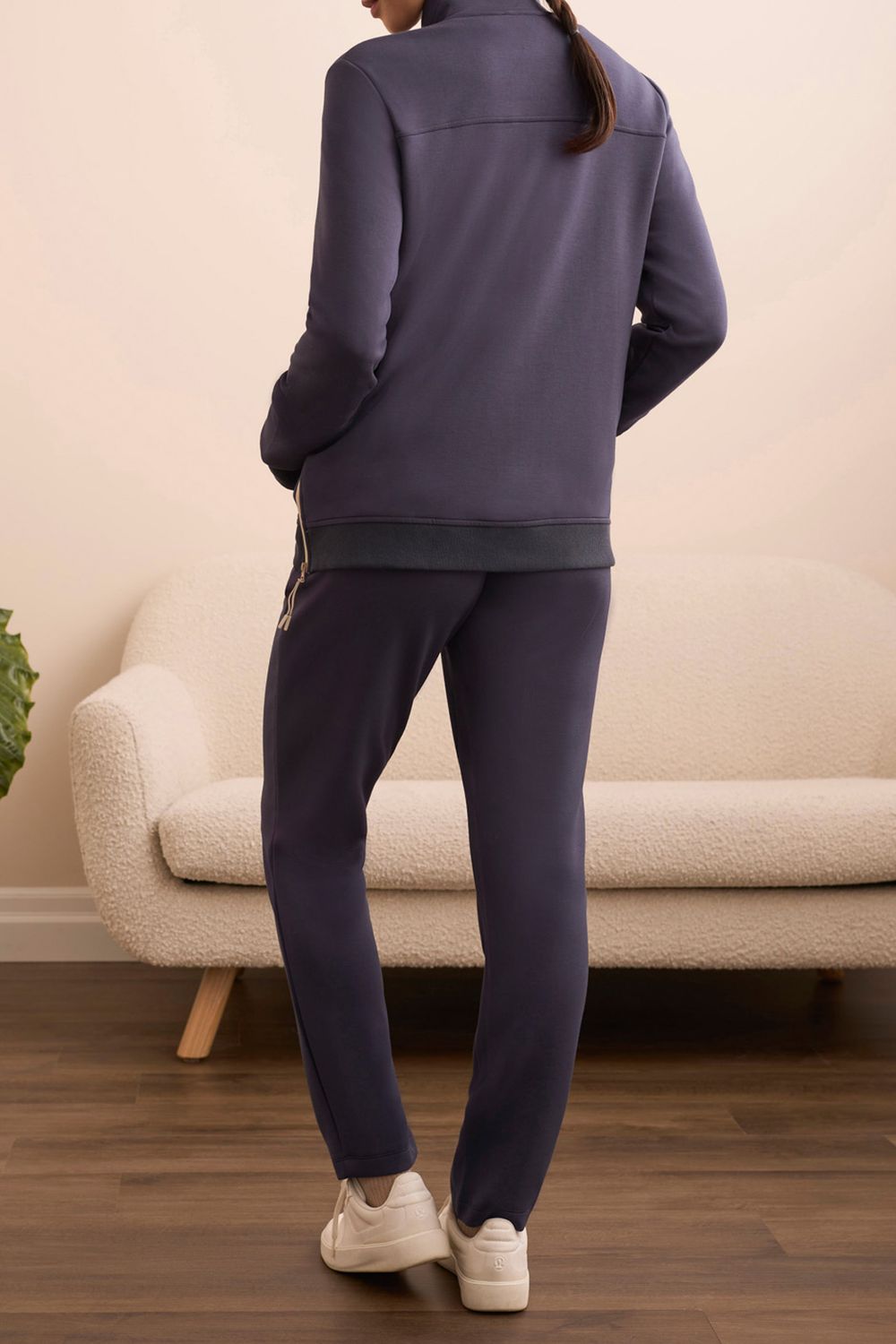 Mock Neck Cardigan 2064O/3390, Color: Sapphire, Size: XS