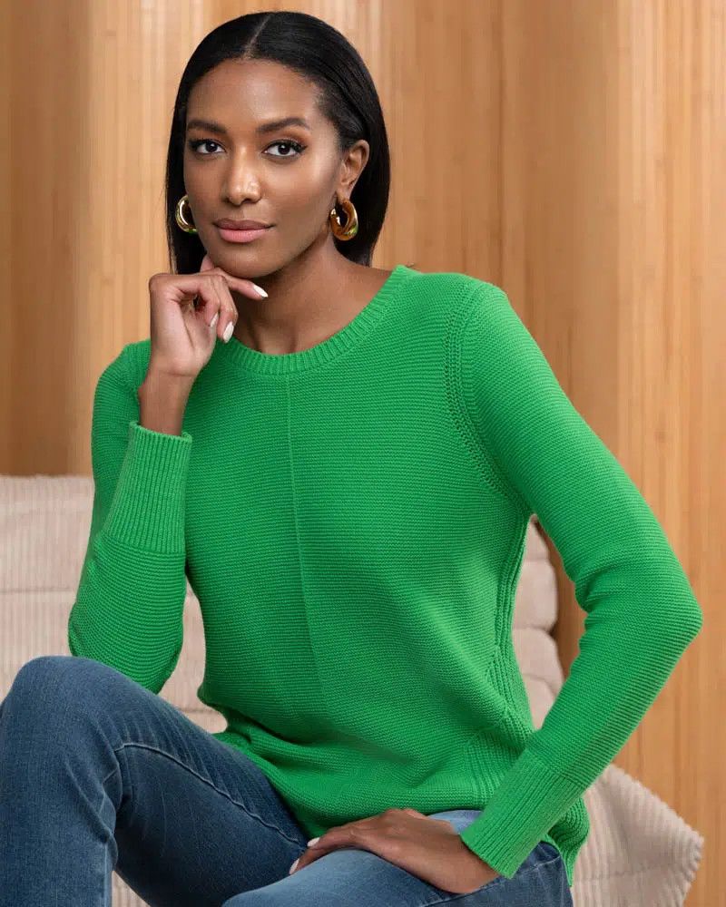 Sweater A46088, Color: Green, Size: S