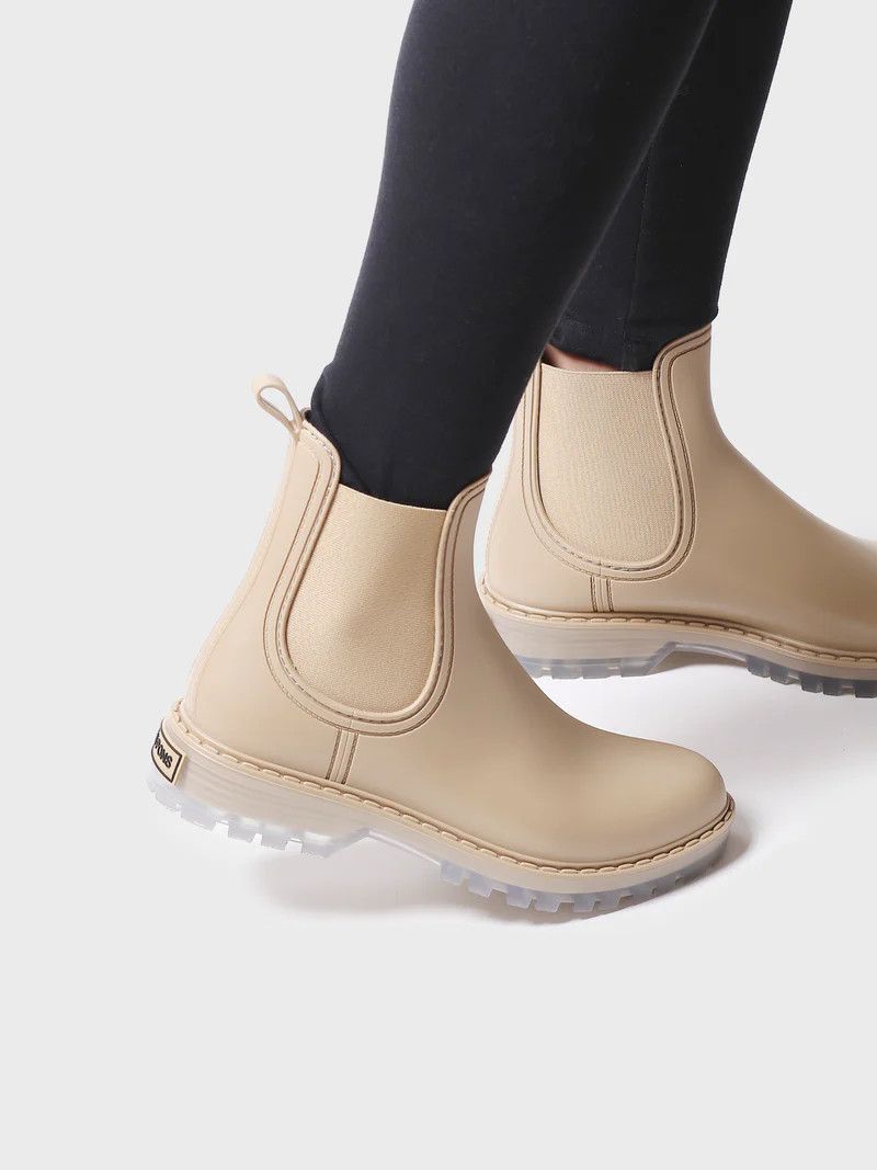 Coney Rubber Boot , Color: Beige, Size: 36