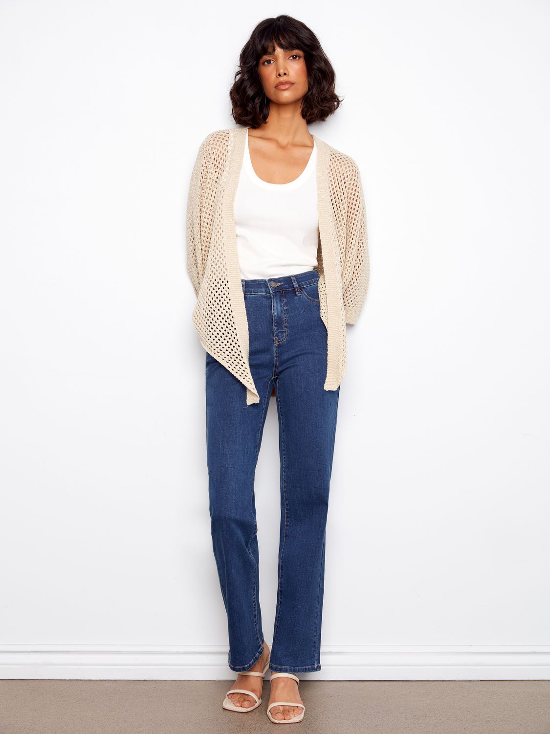 Crochet Shrug C2957/215C, Color: Gold, Size: S