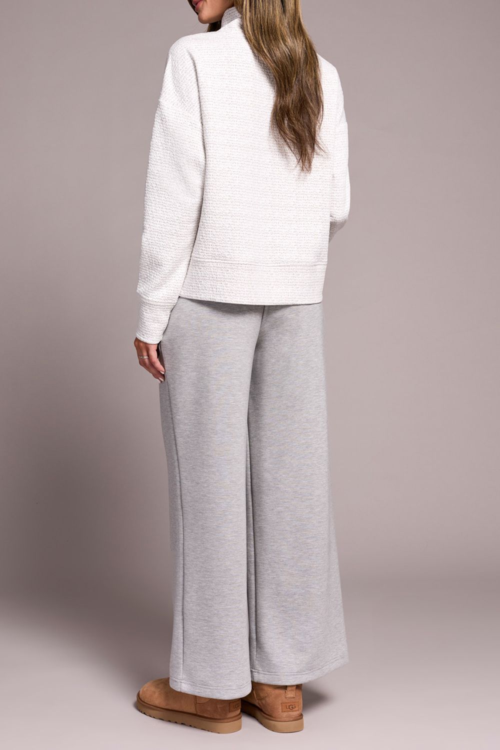 Funnel Neck Top 2240O/8240, Color: Slate Blue, Size: XS