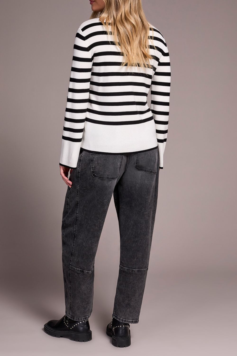 Funnel Neck Sweater 2289O/835, Color: Cream, Size: XS