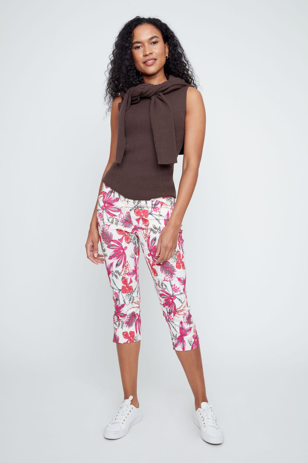 Pull On Capri R8088-E3082, Color: Orchid Combo, Size: 4