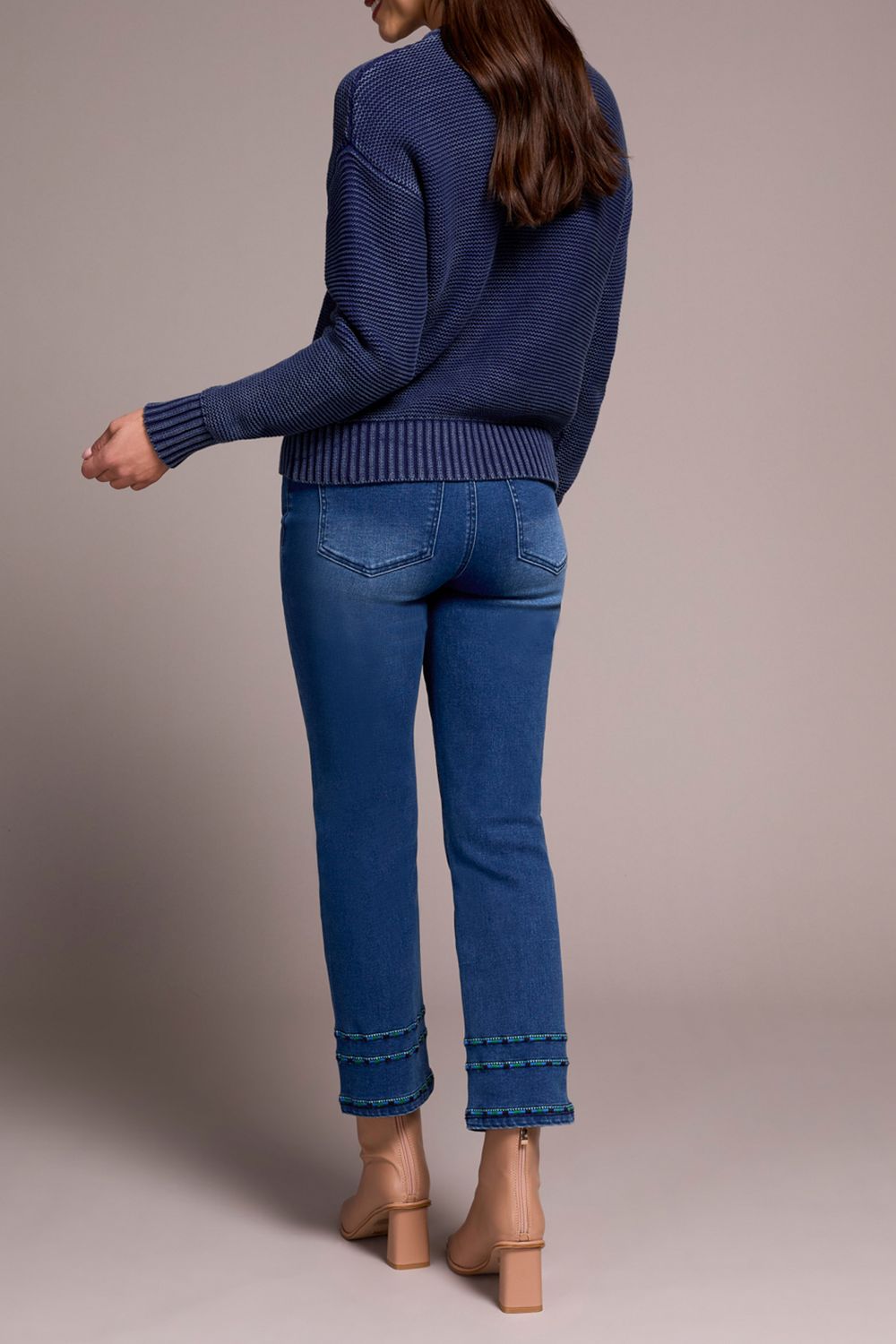 Button Front Cardigan Sweater 5904O/4632, Color: Eggshell, Size: S