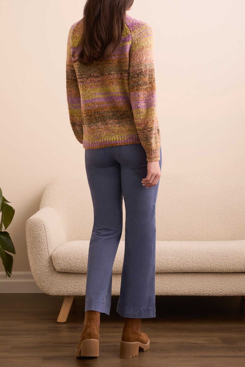 Mock Neck Sweater 1942O/8208, Color: Cameo, Size: S