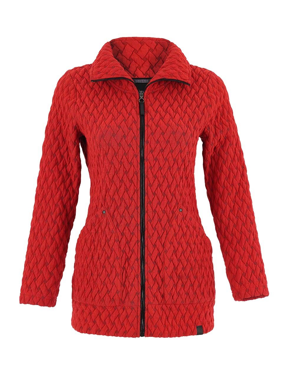 Knit Jacket 75183, Color: Red, Size: S