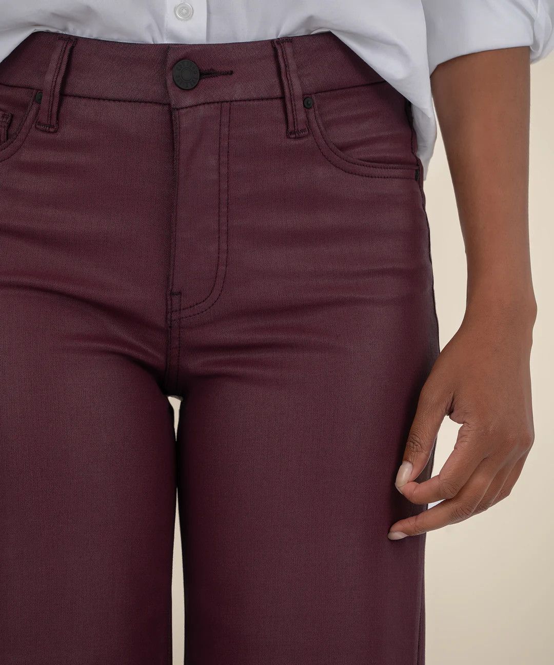Meg High Rise Wide Leg KG2021MA1L, Color: Blackberry, Size: 4