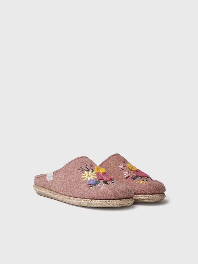 Women's Felt Slipper DELI-EF, Color: Margarita, Size: 36