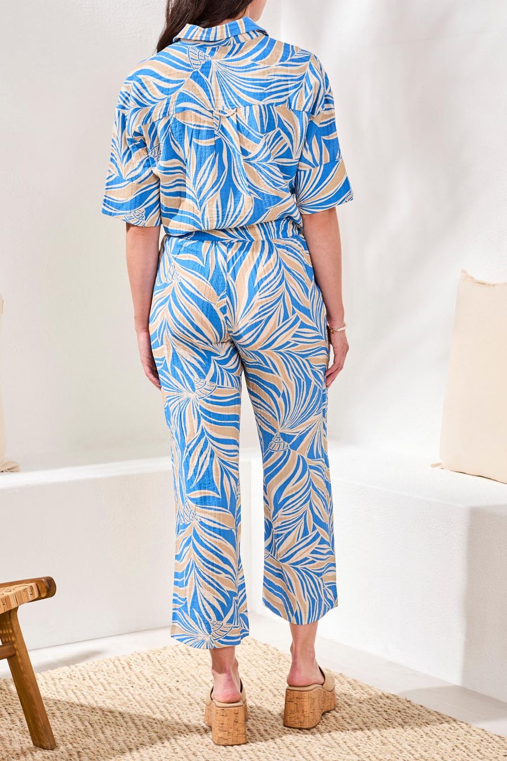 Pull On Ankle Pant W Drawcord 3099O-8373, Color: Royal, Size: XS