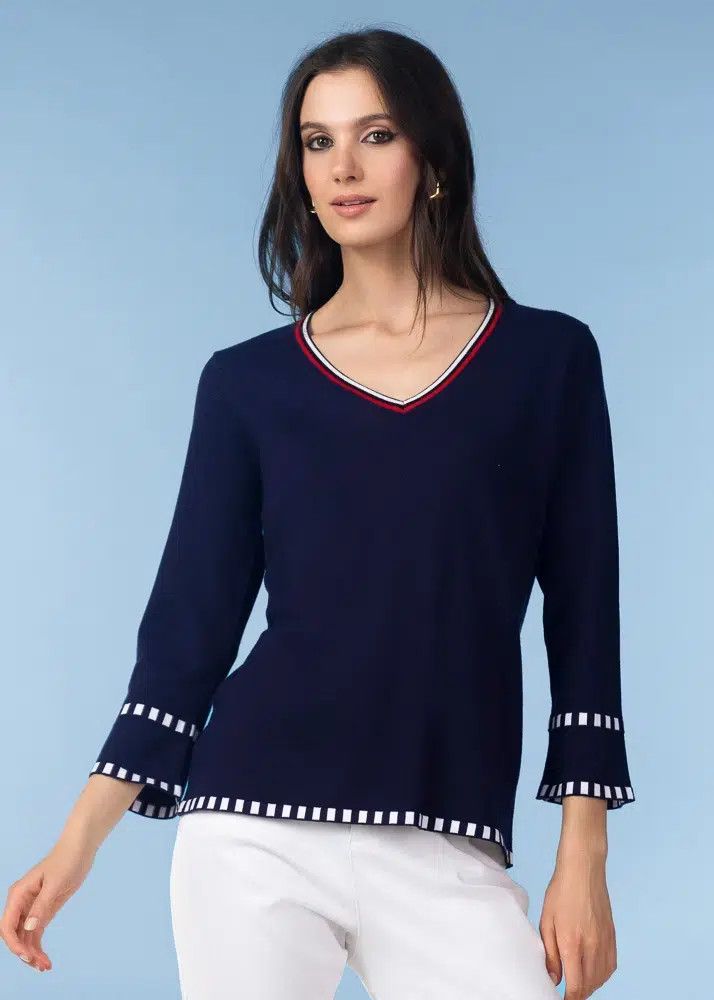 Sweater A47460, Color: Navy, Size: XS