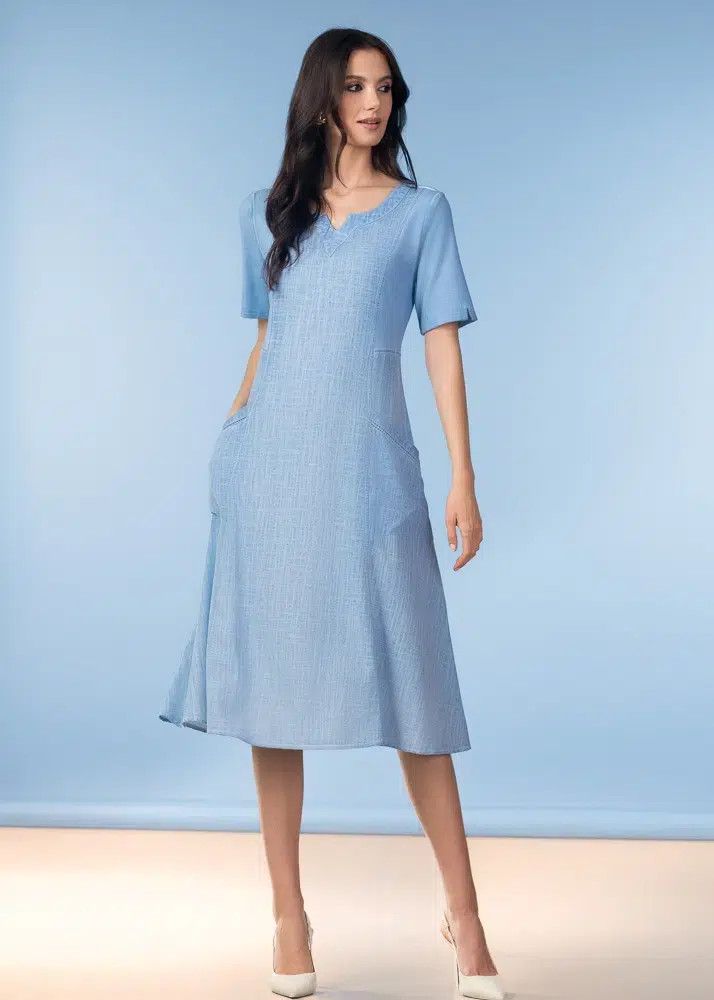 Dress A47060, Color: Blue, Size: S