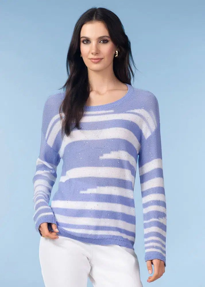 Sweater A47198, Color: Blue, Size: XS