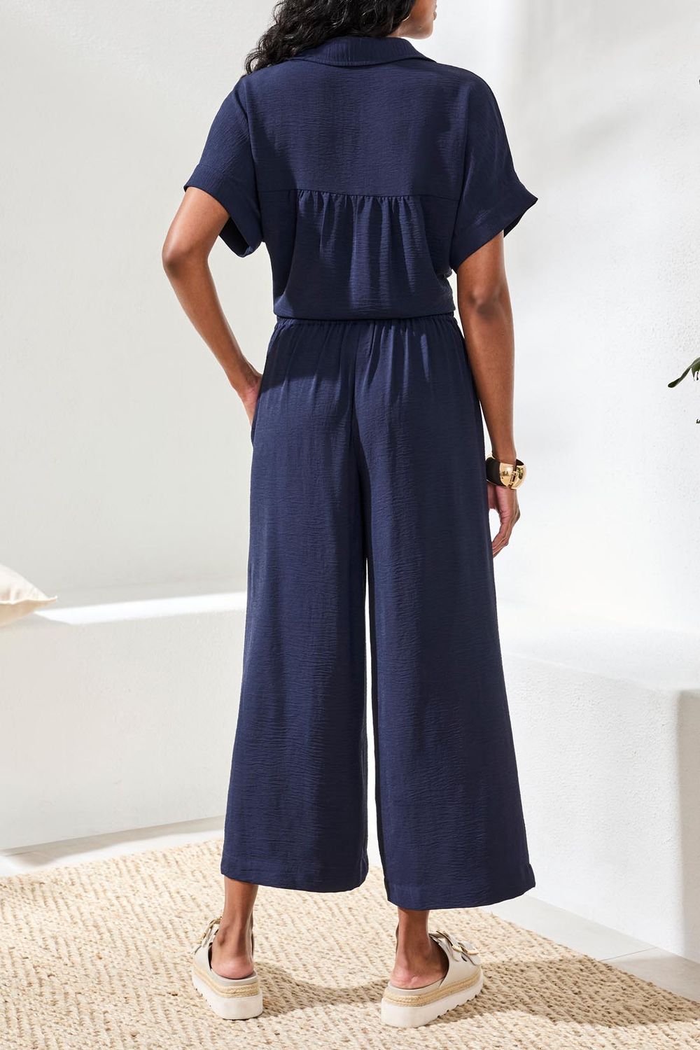 Flowy Crop Pant 6146O/4835, Color: Nautical, Size: XS
