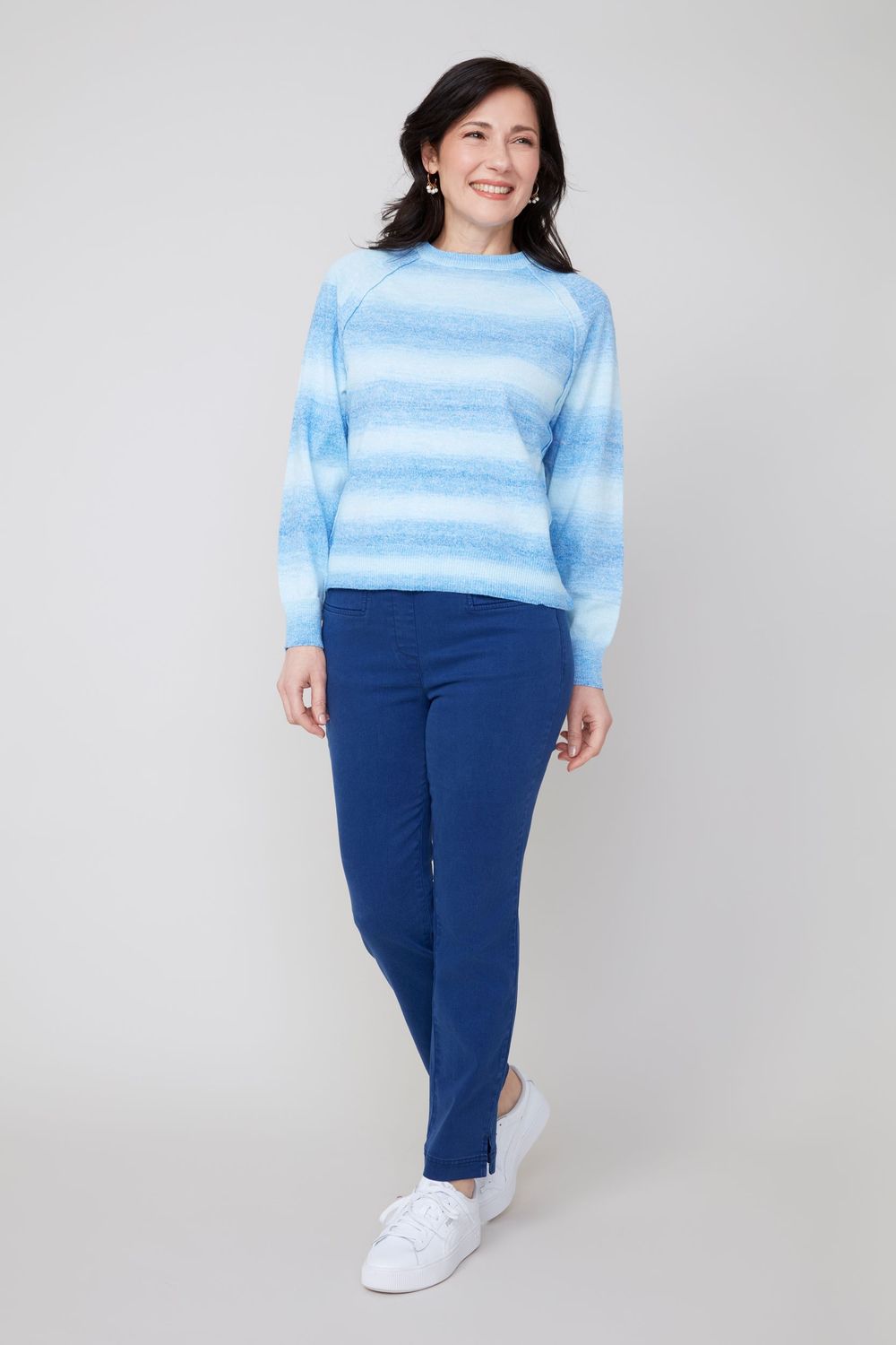 Knit Sweater R6954 4485, Color: Delphinum, Size: XS
