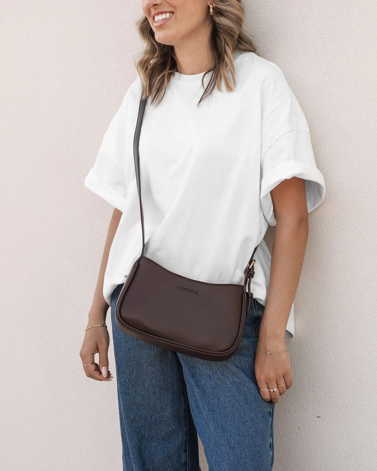 Ivy Shoulder Bag, Color: Chocolate