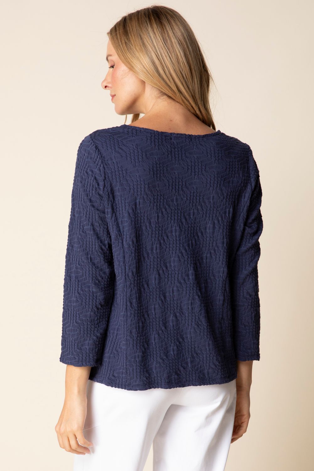 Boatneck Tee H20715S, Color: Navy, Size: XS