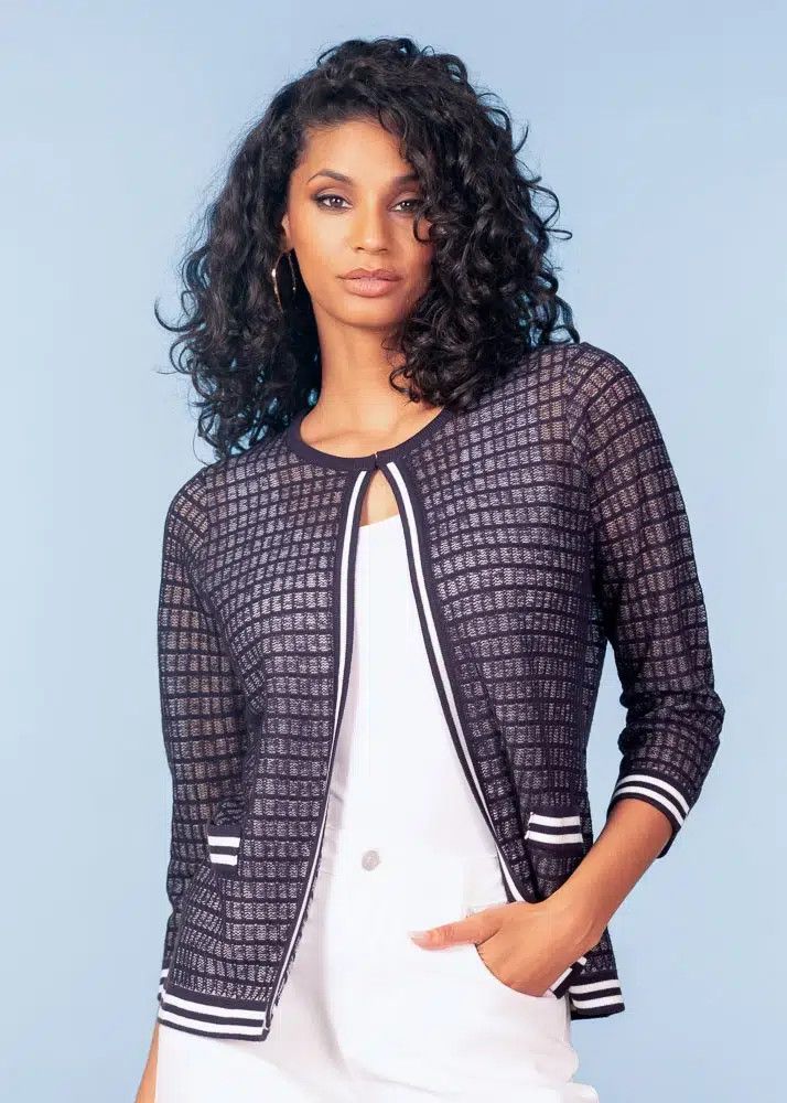 Cardigan A47510, Color: Navy, Size: XS